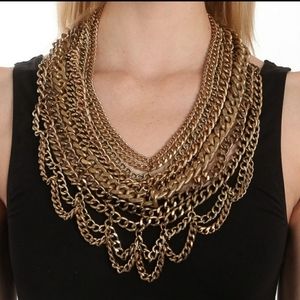 *SALE* NWOT Baublebar Courtney Chain Bib Necklace